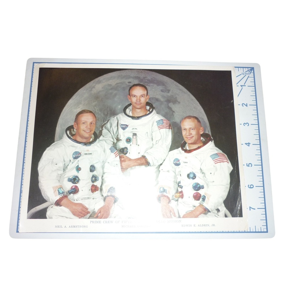 Vintage NASA Apollo 11 Prime Crew Lithograph MSCL-30 Armstrong Collins Aldrin